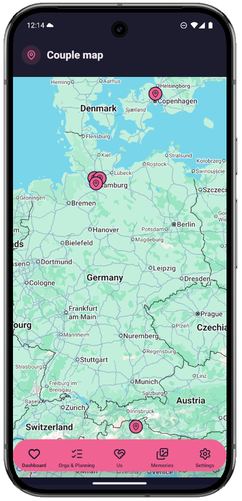 Screenshot: Couple Map